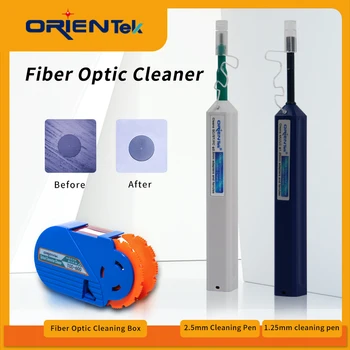 Търговия на едро Orientek TCC-600 Кутия за почистване на оптични влакна TOC-125 TOC-250 Оптичен конектор One-Click Cleaner Fiber Optic Kit