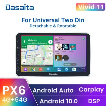 Dasaita Vivid Car Radio 2 Din Android play Auto стерео 10.2