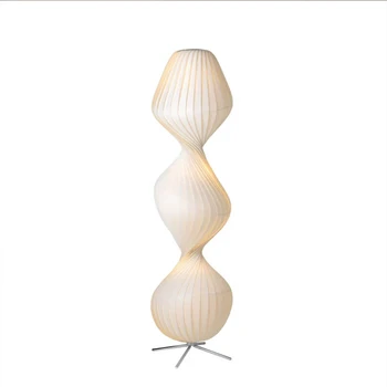 Nordic японски стил подова лампа, wabi-sabi стил хол, модел стая, B &B дизайнер декоративна лампа
