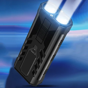LED факелна лампа Преносимо външно осветление 3 режима USB акумулаторна водоустойчива Издържа до 7H за къмпинг Туризъм Нощна работа