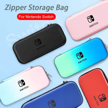 Macaron градиент цвят чанта за съхранение за Nintendo Switch игрова конзола пътуване чанта за носене защитен калъф NS JoyCon капак