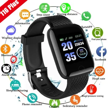 Смарт часовник за Xiaomi Bluetooth Мъже Жени Кръвно налягане Монитор за сърдечен ритъм Спорт Smartwatch Tracker Напомняне Мониторинг на съня