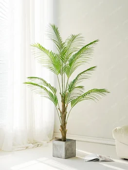 Изкуствено зелено растение висок клас достъпни луксозни вакаруфалхи бамбук слънчоглед тропическо растение пейзаж етаж