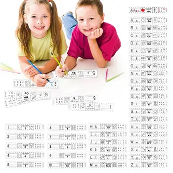 Нови детски хартиени гривни азбука почерк практика за деца гривна стил писане практика хартия с животински модел