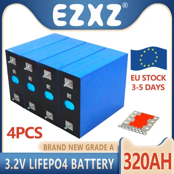  Висок капацитет 4PCS 3.2V 320AH Lifepo4 литиево-желязо фосфатна батерия за DIY 12V 24V 36V 48V кола лодка старт слънчева