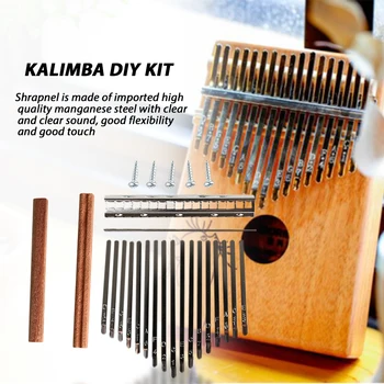Kalimba Шрапнел DIY аксесоари 17 ключове консумативи комплект мост замяна тунинг чук палеца пиано музика музикални инструменти
