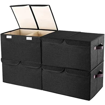 Кутия за съхранение на дрехи с капак, кутия за домашна закуска, играчка и други предмети, кошница за сортиране на автомобили ПРОСТАТА2932