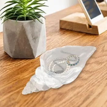 Силиконова раковина Shell Мухъл 3D силиконова тава с форма на конч Мухъл Морски охлюв епоксидна смола леене мухъл за вземане на бижута тава ястия