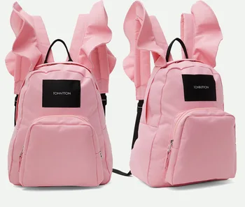 Brand Designer Oxford Women's backpack Casual Large Cute Bow Flying sleeve Shoulder School Bag For Teenage Girls Travel Bag