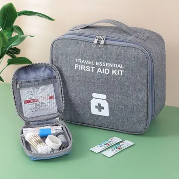 Външна преносима медицинска чанта за съхранение Пътническа ръчна чанта Медицински чанти Организатор Къмпинг Аварийно оцеляване чанта хапче случай