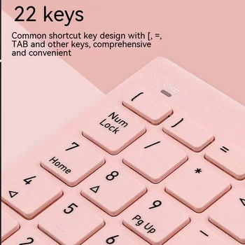 Bluetooth USB 2.4g безжична мини номер клавиатура 22 клавиша за приложимо към Imac Macbook Air Pro лаптоп счетоводител цифрова клавиатура