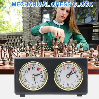 Дигитален китайски шахматен таймер Часовников часовник с часовников механизъм Ретро шахматна игра Хронометър подарък за турнирна състезателна игра