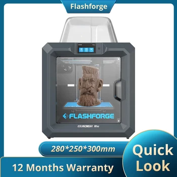 Flashforge Guider 2S 3D принтер, автоматично изравняване, вградена камера, въздушен филтър, откриване на изчерпване на нишки, WiFi, 280 * 250 * 300mm