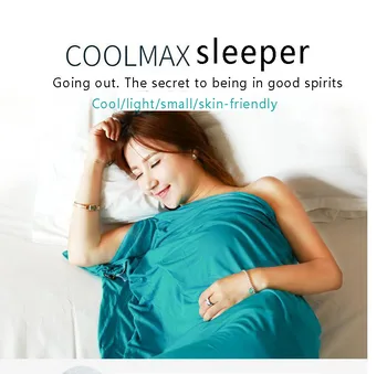 Greenhermit COOLMAX Ultra Light Travel спален чувал Sweat Wicking Cool Sleeping Guts Хотелска изолация OD8103