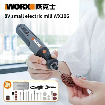  Worx 4V / 8V ротационен инструмент USB зарядно устройство WX106 / WX750 безжичен мини гравиране шлайфане полиране машина променлива скорост електроинструмент + ACC