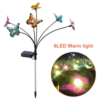 ZK30 слънчева външна светлина LED пеперуда водоустойчива трева пейзаж лампа декор слънчеви LED светлини външни градински светлини слънчева лампа