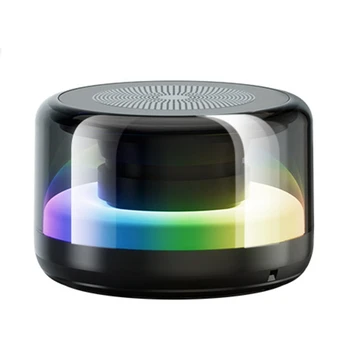 Мобилен телефон Bluetooth високоговорител цветни светлини безжична малка звукова кутия субуфер преносим домашен високоговорител издръжлив лесен за използване