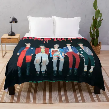 SHINee ЖЕНЕНИ ЗА МУЗИКАТА Хвърли одеяло пухкави големи декоративни легла меки плюшени карирани космати одеяла