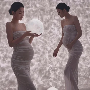 Майчинство роклимайчинство рокли за фотосесия облекло нов висок клас смисъл пола бременна майка изкуство рокля за жени