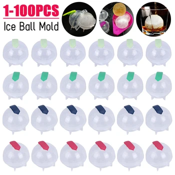 5CM кръгла топка лед куб мухъл DIY сладолед машина пластмасов лед мухъл уиски лед тава за бар инструмент кухненски притурка аксесоари
