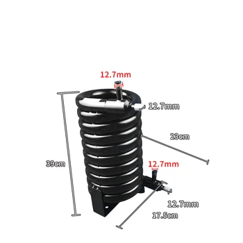 3 Hp лед машина водно охлаждане климатик корпус змия кондензатор прясна вода радиатор бобина изпарител