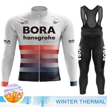 UCI BORA Облекло за дрехи за колоездене Мъжко спортно облекло Пълна 2023 термично руно Джърси Mtb Мъжка блуза Велосипедно оборудване Униформа