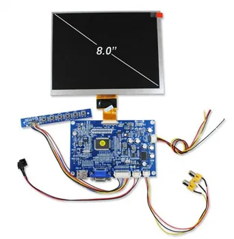  8.0 инчов HD TFT LCD дисплей екран 1024 (RGB) * 768 + VGA VIDEO HDMI-съвместим интерфейс диск борда 12V