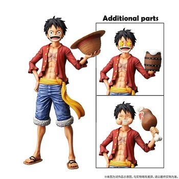 Naa аниме едно парче фигура Luffy яде месо лицето промяна PVC действие фигура 3D2Y Зоро Санджи Kaidou Ace Hancock модел играчка подарък