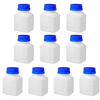 10pcs 250ml тръба драга пластмасови бутилки реактив бутилки химически контейнери