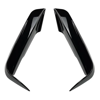 1Pair кола предна броня зъби подстригване капак капак декорация части аксесоари за 3-Series F30 F31 M пакет 2013-2019 пиано черно