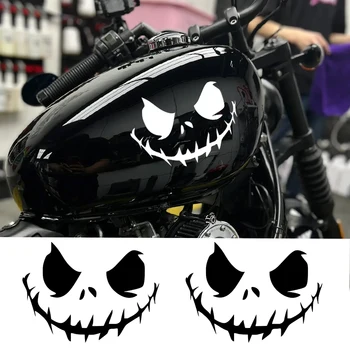 Тиква крал Джак череп мотоциклет стикери Хелоуин клоун усмихнато лице мото каска резервоар тяло Cool призрак винил ваденки универсален