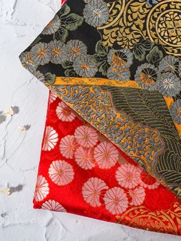 Китайски брокат бронзиращ сатен копринен плат COSPLAY / Кимоно / cheongsam/Сценичен костюм DIY BAG кукла дрехи