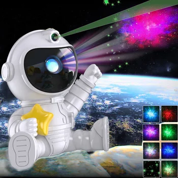 Galaxy LED звезден проектор Нощна светлина Звездно небе астронавт Porjectors лампа за декорация спалня Начало Декоративни детски подаръци