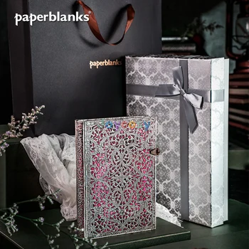 Paperblanks Silver Filigree Blush Pink Notebook Lined Pages Writing Journal Blank Sketch Book (Silver Filigree Collection)