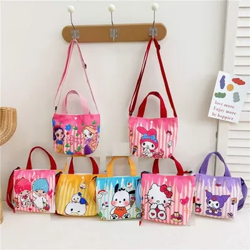 Sanrio Здравейте коте деца Кръст тяло чанта момчета момичета сладък пратеник рамо чанта kuromi чанта мода момичета монета чанта