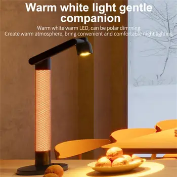 Въртяща се настолна лампа Led лампа Интелигентна стилна иновативна нощна светлина Въртяща се нощна светлина с функция за драскане Авангардно приложение
