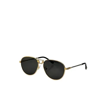 FG40047U Овално злато 2023 Нови луксозни слънчеви очила Дамска модна марка дизайнер Uv400 слънчеви очила с трапецовиден мост