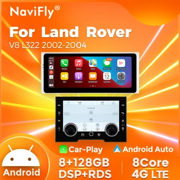 8+128G Android Car Radio Видео аудио За Land Range Rover Vouge L322 V8 2002 2003 2004 Мултимедиен плейър GPS CarPlay Auto Stereo