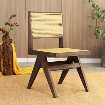 Lounge Ратан Скандинавски бял стол Люлеещ се дизайн Бебешка стая Бръснарски столове Сгъваема спалня Шезлонги De Salon Мебели от ратан МЗИЙХ