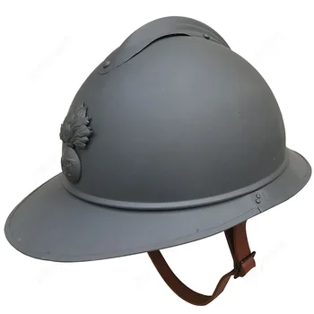 военен WW1 WWI АРМИЯ M1915 M15 Франция Френски шлем Adrian Steel Soldier Пехотен шлем