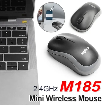 M185 Мини безжична мишка 1000DPI безшумна оптична мишка 2.4GHz с USB мини приемник Преносими мишки мишки за Windows / Mac OS / Linux