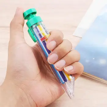 Рисуване писалки деца офис училищни пособия тласък стил цветни молив масло пастелни многоцветни пастели маркер писалка