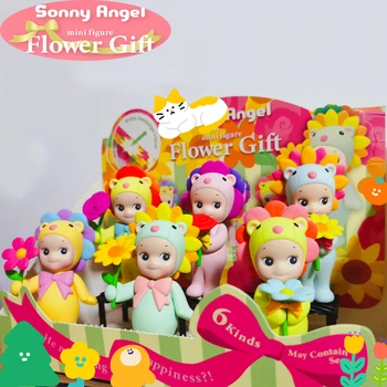 Sonny Angel Flower Gift Series Blind Box Mystery Box Toy Figures Kawaii Action Figure Dolls Birhday Gift Surprise Box