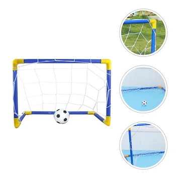 Открит мини футболен гол Малка футболна врата Сгъваема футболна цел Преносима детска играчка футболен спорт за закрито на открито отборна игра