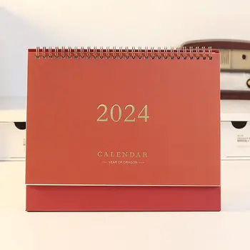 Desk Standing Calendar 2024 Desktop Small Monthly Planner Table Office Mini Tabletop Schedule Wall Daily Decorative 253 * 207 * 85MM
