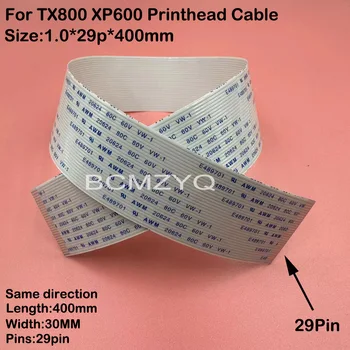 4PCS XP600 печатаща глава кабел 29Pin 40cm FFC плосък кабел за дата за Epson TX800 TX820 XP600 печатаща глава кабелна линия UV разтворител принтер
