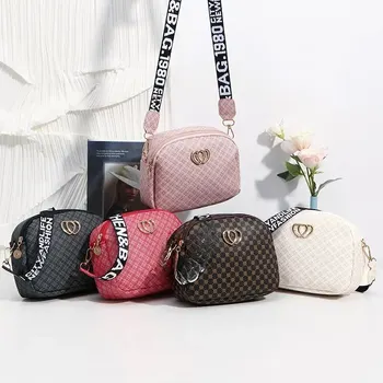 Универсален Polka Dot ретро печат единична чанта за рамо есен зима висококачествена текстура Crossbody чанта жени