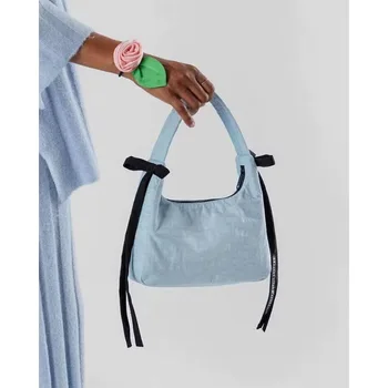 Пролет мека чанта жените лък твърди сладки подмишниците чанта модерен луксозен прост студент Crossbody чанти реколта рамо чанти