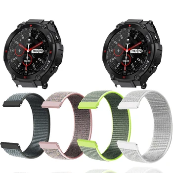 Найлонова каишка за LEMFO K22 Smart Watch Band дишаща гривна за бързо освобождаване за SENBONO K27 Correa колани за маншети