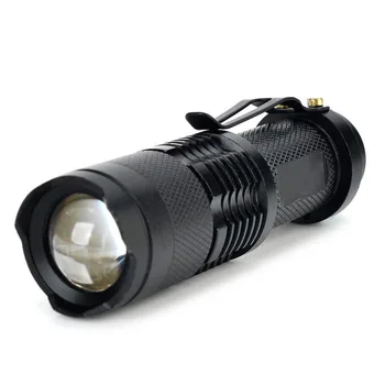  мини LED фенерче бяла светлина 580lm Q3 1-режим LED лампа Zoomable фенерче факел къмпинг светлина факел AA 14500 фенерче